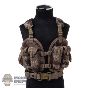 Vest: Flagset Mens PLA Desert Digi Camo Chest Rig