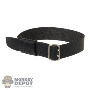Belt: Flagset Female Black Leather-Like Belt