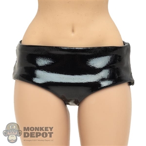 Bottoms: Flagset Female Black Pleather Underwear