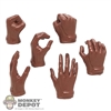 Hands: Flagset Female Brown Molded Hand Set