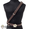 Belt: Flagset Mens Brown Leather-Like Soviet Belt w/Strap