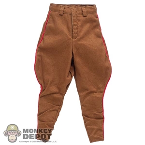 Pants: Flagset Mens Brown Trousers