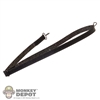 Sling: Flagset Black Leather-Like Rifle Sling