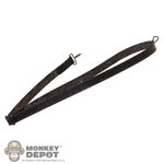 Sling: Flagset Black Leather-Like Rifle Sling