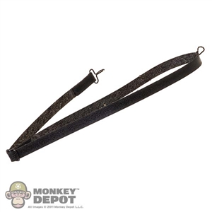 Sling: Flagset Black Leather-Like Rifle Sling