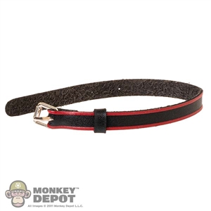 Belt: Flagset Female Black and Red Belt