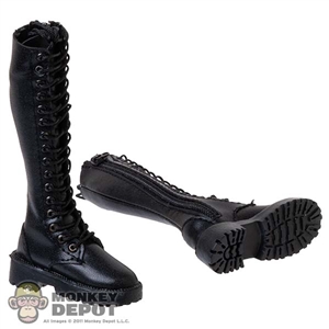 Boots: Flagset Female High Leatherlike Boots