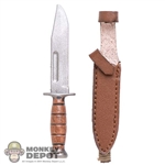 Knife: Flagset Fixed Blade w/Sheath