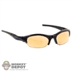 Glasses: Flagset Female Orange Tinted Lens Sunglasses