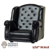 Chair: Five Toys 1/12th Molded Black Sofa Chair