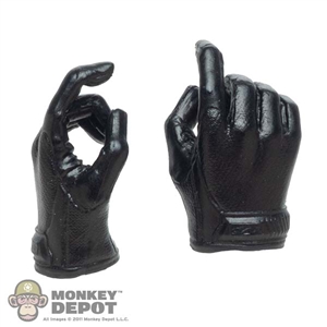 Hands: GD Toys Female Black Molded Weapon Grip