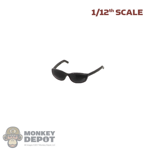 Monkey Depot - Glasses: Great Twins 1/12 Mens Black Sunglasses
