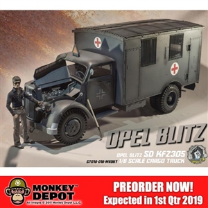 Go Truck 1/6 Opel Blitz Truck Sd.Kfz.305 Ambulance (GT-018-018-MVOBTAG)