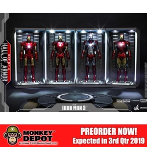Display: Hot Toys Iron Man 3 Hall Of Armor