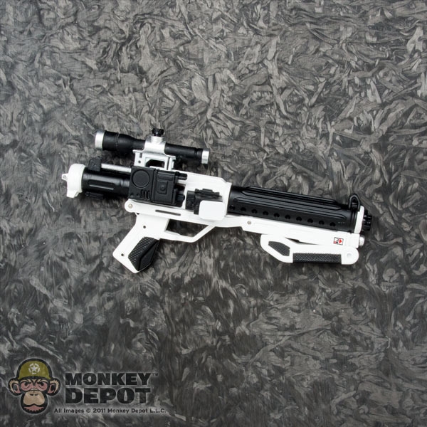 First Order Stormtrooper Squad Leader Blaster Rifle (White) Hot Toys -  Machinegun