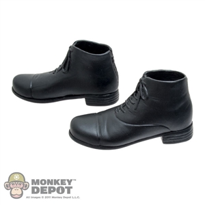 Boots: Hot Toys Black Molded Shoes