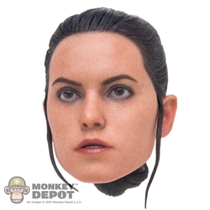 Head: Hot Toys The Force Awakens Rey (No Neck Peg)