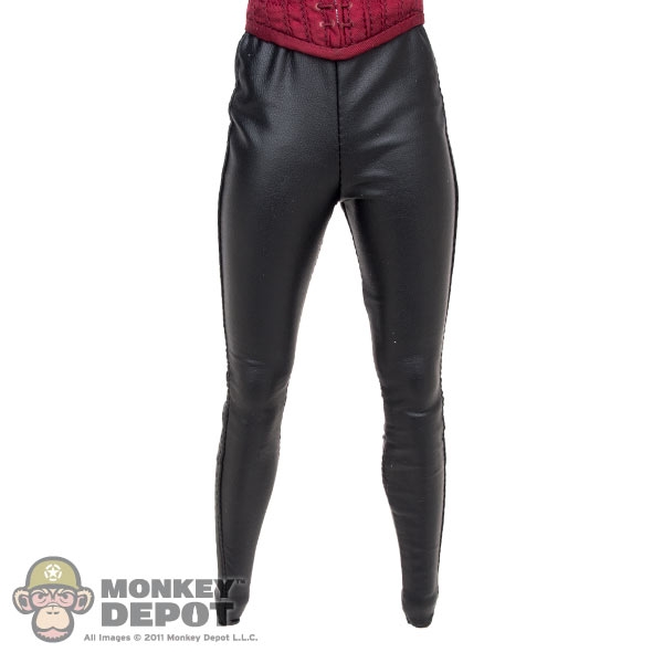 Monkey Depot - Pants: Hot Toys Civil War Scarlett Witch Black Leatherlike  Pants