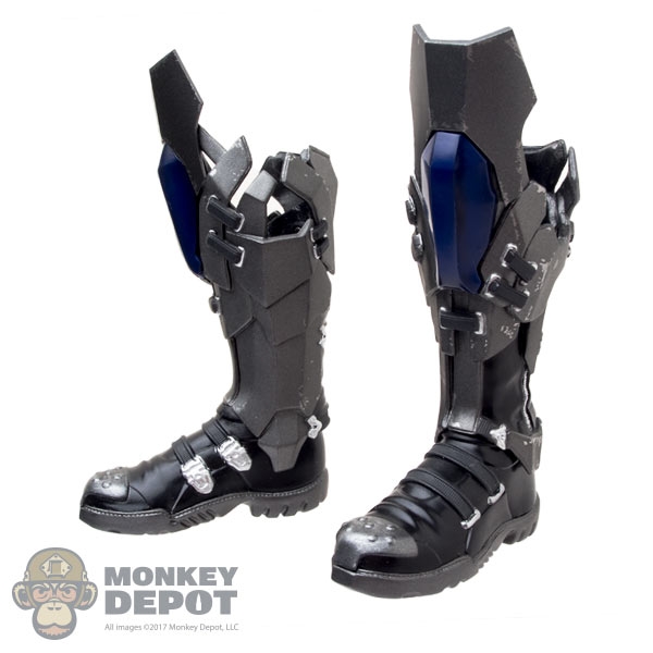 Monkey Depot - Boots: Hot Toys Arkham Knight Batman Boots w/Blue Armor