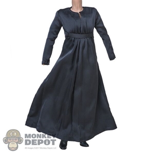 Dress: Hot Toys Female Grayish-Blue Evening Dress