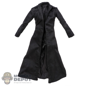 Coat: Hot Toys Mens Long Black Jacket (Neo)