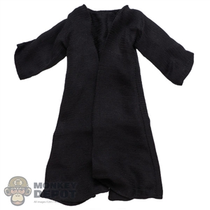 Coat: Hot Toys Mens Black Poncho