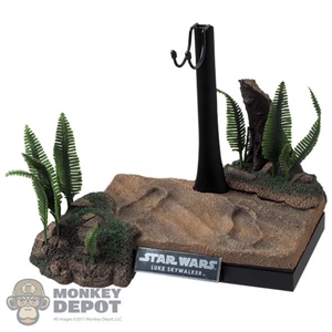 Display: Hot Toys Luke Skywalker Figure Stand w/Bush Dioramas