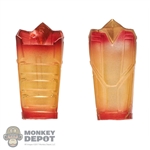 Armor: Hot Toys Gradient Red and Yellow Colored Energy-Blasting Gauntlets