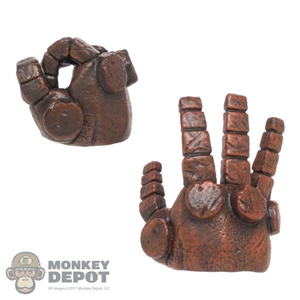Hands: Hot Toys Two Right Hellboy Hands (Open hand Articulated fingers)