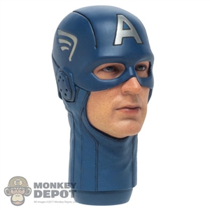 Head: Hot Toys Captain America Helmeted Head
