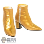 Boots: Hot Toys Female Molded Gold Boots