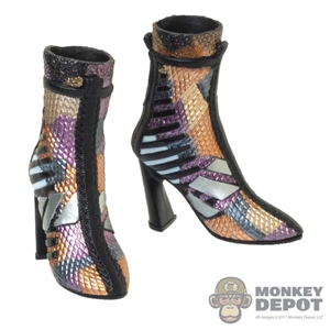 Boots: Hot Toys Female Metallic Colored Molded Boots