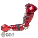 Arm: Hot Toys Iron Man Mark V Arm w/Hand (Damaged Look)