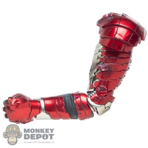 Arm: Hot Toys Iron Man Mark V Arm w/Hand (Damaged Look)