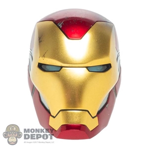 Head: Hot Toys Iron Man Mark LXXXV Battle Damaged Head (Lights Up)