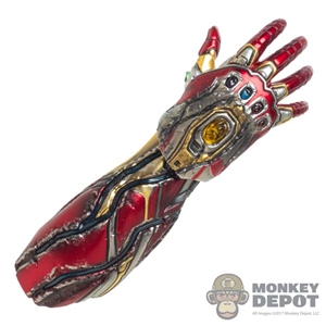 Arm: Hot Toys Iron Man Mark LXXXV Battle Damaged Forearm w/Hand (Light Up Capability)