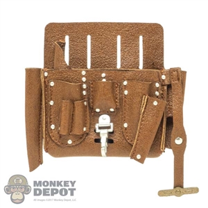 Bag: Hot Toys Brown Leather-Like Tool Bag