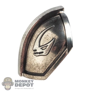 Armor: Hot Toys Mandalorian Chrome-Plated Beskar Shoulder Guard w/Mudhorn Signet (Right)