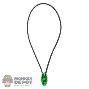 Necklace: Hot Toys Green Pendant Necklace