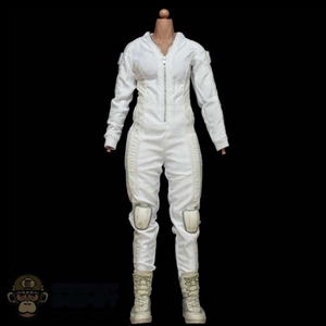 Figure: Hot Toys Female Body w/White Jump Suit and Boots