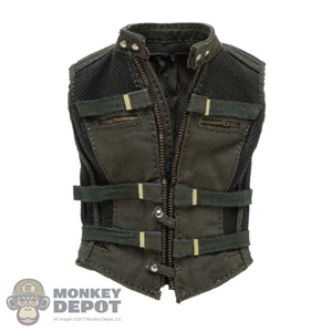 Vest: Hot Toys Female Green and Black Tactical Vest