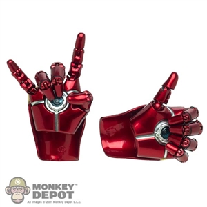 Hands: Hot Toys Iron Strange Hands w/Articulated Fingers (Light Up Function)