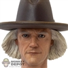Head: Hot Toys Doc Brown w/Molded Cowboy Hat