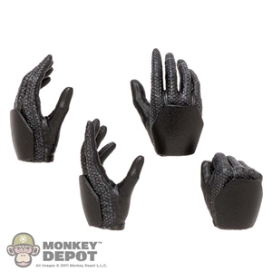 Hands: Hot Toys Female Black Gloved Hand Set
