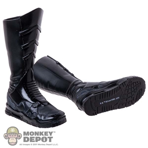 Boots: Hot Toys Batman Molded Black Boots (READ NOTES)