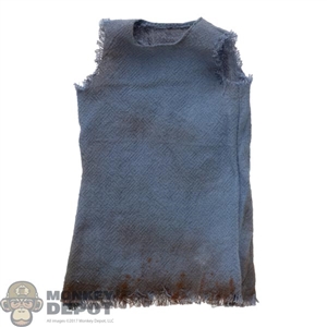 Top: HY Toys Mens Blue Sleeveless Shirt (Dirty)