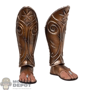 Armor: HY Toys Mens Bronze Greaves w/Feet