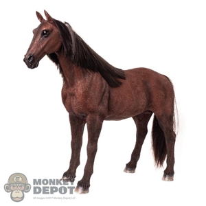 Horse: HY Toys Brown Horse w/Mane