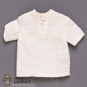 Shirt: IQO Model Mens Japanese White Pullover Short Sleeve Shirt