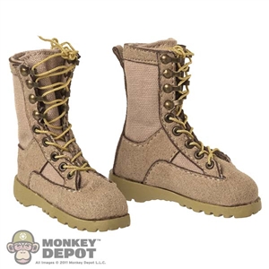 Boots: King's Toys Mens Tan Tactical Boots